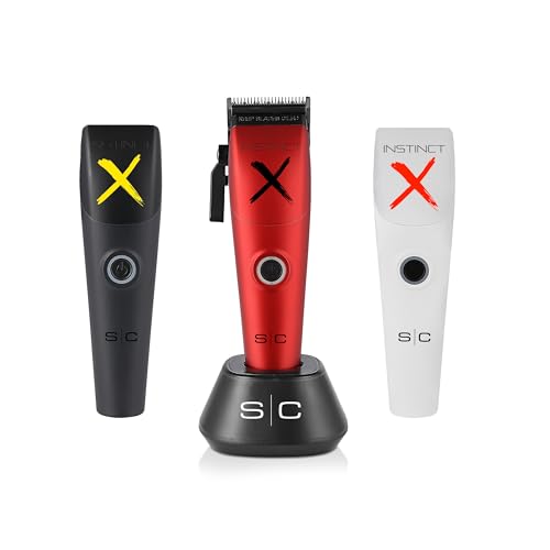 Stylecraft Instinct Professional IN2 Vector Motor Cordless Hair Clipper with Intuitive Torque Control, 3 Modular Lids