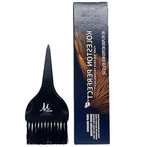 Koleston Perfect 8/74 Light Blonde/Brown Red Permanent Hair Color 2 Ounce and M Hair Designs Tint Brush (Bundle)