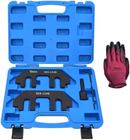 Camshaft Holding Tool Kit with Tension Tool, Timing Alignment Holder Tool for Ford 3.5L & 3.7L 4V Engines, 3.5 EcoBoost, Replace 303-1248 303-1530 RT11, with Portable Case and Gloves