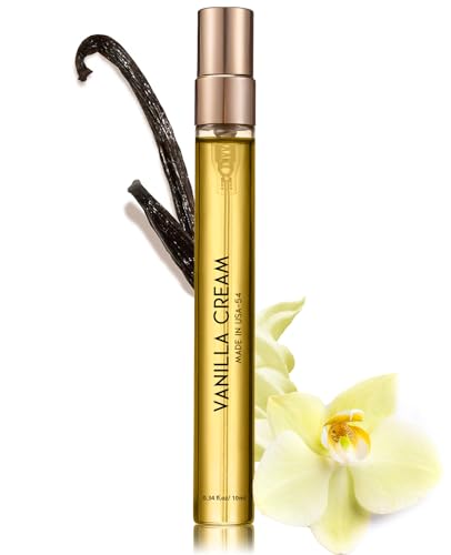 Pheromones Perfumes for Women & Men, No. 54 Vanilla Cream Fragrances, Vanilla Perfume,Enhanced Scents Pheromone Perfume Oil,Pheromone Cologne for Men&Women, 0.34 fl.oz/10ml Travel Size Perfume Spray