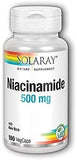 Niacinamide 500mg Solaray 100 VegCaps