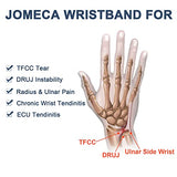 JOMECA Wrist Brace for TFCC Tears, Wrist Band with Ring Pad for Ulnar Sided Wrist Pain, DRUJ Instability, Support Repetitive Wrist Use Injury, Fit Right & Left Hand (L/XL)