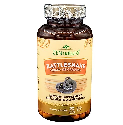 Vibora de cascabel 90 Capsules 500 mg ea, Rattlesnake Powder