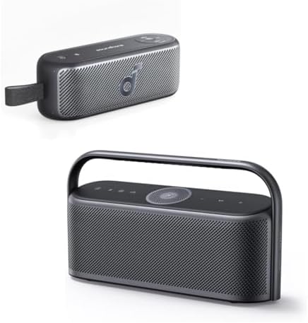 Soundcore Motion 100 Portable Speaker Motion X600 Portable Bluetooth Speaker, Wireless Hi-Res, Stereo Sound, Ultra-Portable Design for Outdoor Use, Customizable EQ, Punchy Bass, and IPX7
