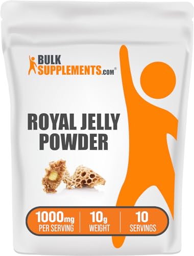 BULKSUPPLEMENTS.COM Royal Jelly Powder - Royal Jelly 1000mg - Royal Jelly Nutritional Supplements - Royal Jelly Supplement - for Immune Support - 1000mg per Serving (10 Grams - 0.35 oz)