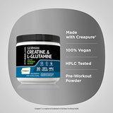 Fitness Labs German Creatine and L-Glutamine | 1.1 lbs | Monohydrate and Creapure Powder | Vegan Fitness Supplement