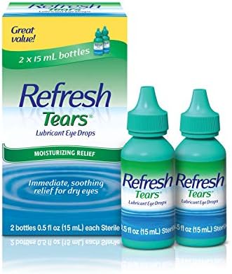 Refresh Tears, Lubricant Eye Drops, 2 Bottles .5 fl oz (15 ml)