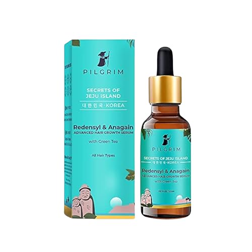 Pilgrim Advanced Hair Growth Serum | with 3% Redensyl + 4% Anagain | Stops Hair Loss & Hair Thinning | Hair Growth Treatment | Provides Thick & Dense Hair | 1.69 Fl Oz (50ml)