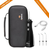 Aproca Black Hard Travel Storage Case, compatible with Waterpik WF-02 Cordless Water Flosser and Accessories