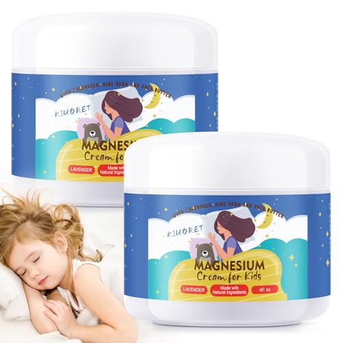 Magnesium Lotion for Kids & Babies - 2PCS Bedtime Magnesium Cream for Sleep Kids - Natural Organic Baby Magnesium Sleep Lotion Soothing Skin & Relaxation for All Skins