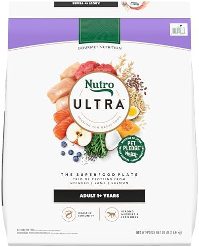 Nutro Ultra Adult Dry Dog Food with a Trio of Proteins from Chicken, Lamb and Salmon, 30 lb. Bag