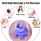 Viuyougor Scalp Massager Electric, Portable Scalp Massager Hair Growth, Waterproof Head Massager Scalp Stress Relax, Handheld Head Scratcher Massager, 3 Speed Modes & 8 Massage Claws Cat Massager