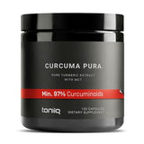 Toniiq Turmeric Curcumin Supplements 72,000mg 60:1 | 1200mg Per Serving | 97% Curcuminoids Tumeric with Black Pepper & MCT Oil for Absorption - Turmeric Pills - 120 Vegetarian Curcuma Capsules