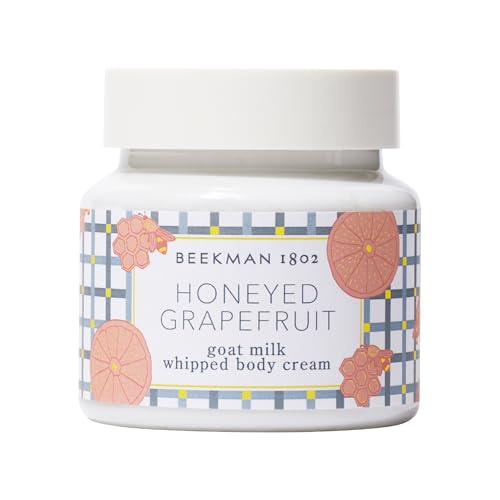 Beekman 1802 Whipped Body Butter Cream with Goat Milk - Deeply Moisturizes, Softens Skin - Natural & Gentle for All Skin Types - Non-Greasy, Cruelty-Free, 8 oz - Packaging May Vary