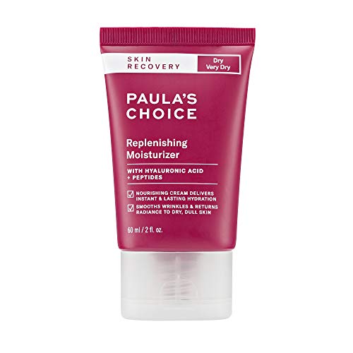Paula's Choice SKIN RECOVERY Replenishing Facial Moisturizer Cream with Hyaluronic Acid, Soothes Redness & Sensitive Skin Prone to Rosacea & Eczema, Paraben-Free & Fragrance-Free, 2 Fl Oz
