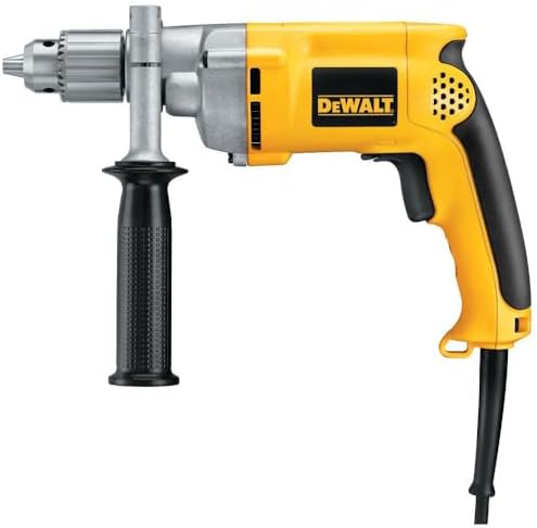 DEWALT Corded Drill, 7.8-Amp, 1/2-Inch, Variable Speed Reversible (DW235G), Yellow