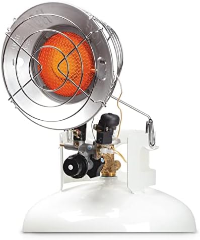SunRite by Mr. Heater Single Tank Top Propane Radiant Heater, 10-15,000 BTU, Portable for Outdoor Use, Garage, Camping, 3 Settings