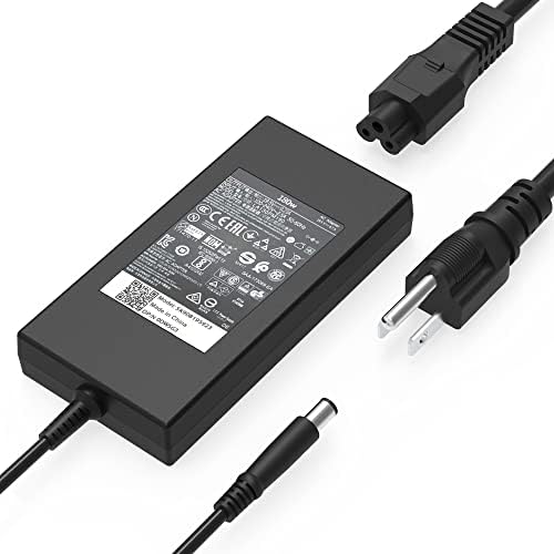 New 180W 19.5V 9.23A Laptop Charger Compatible with Dell Alienware 15 R1 R2 G3 G5;Inspiron One 2350 2320;Precision 15 7000 7510 17 7710;OptiPlex 3011 AIO;M4600 M4700 M4800 DA180PM111 AC Adapter