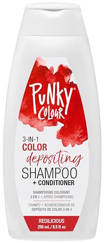 Punky Colour 3-in-1 Color Depositing Hair Cleanser & Conditioner, 8.5 fl oz. (Redilicious)