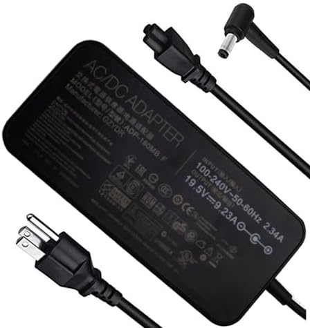 180 Laptop Charger for MSI Gaming Laptop AC Adapter for MSI Laptop Charger for GF75 GF63 G75VW G75VX GL502VT FX502VM ADP-180MB F