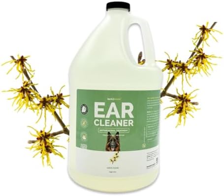Bark 2 Basics Dog Ear Cleaner, 1 Gallon - All Natural, Witch Hazel, Gentle Aloe Vera and Chamomile Extract Base, Breaks Through Tough Wax and Debris, Soap-Free