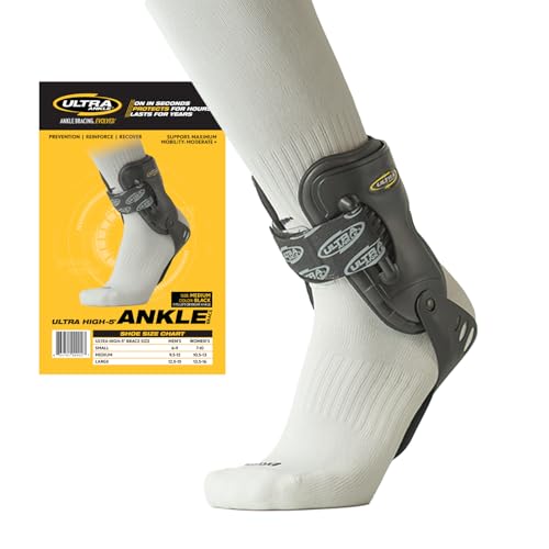 Ankle Brace Designed to Provide Maximum Support and Protection for Individuals Dealing with Chronic Ankle Instability, Arthritis, or Recovering from Moderate to Severe Ankle Injuries. - Medium