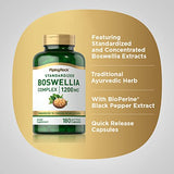 Boswellia Extract Capsules | 1200mg | 180 Capsules | Herbal Supplement | Standardized Complex | Non-GMO, Gluten Free | by Piping Rock