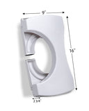 Vansand Toilet Foot Stool,Folding Toilet Stool,Squatting Toilet Potty Stool,Toilet Auxiliary Step,7.5Inch Height White