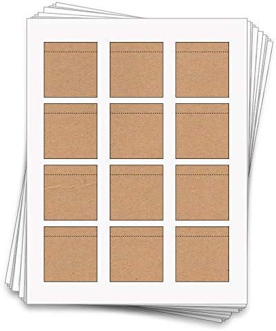 60 Dashleigh Kraft Lip Balm Labels – Perfect for Lip Gloss & Lip Stain Bottles, Inkjet or Laser Printable, 2 x 2.15 in.