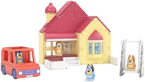 Tile Town Bluey Heeler Home & 4WD Vehicle Magnetic Tiles Construction Building Playset + Family Figures, Kids 3-5+, New Action Tiles, Realistic Builds, STEM Creative Toy | Amazon Exclusive