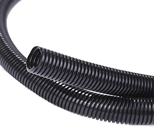Alex Tech 50ft – 3/4 inch Split Wire Loom Tubing Wire Conduit – Black