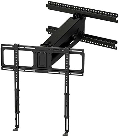 MantelMount- MM340 Above Fireplace Pull Down TV Mount- Televisions 44" to 80" Up to 90 lbs - Safe Auto-Adjusting TV Mounts - Patented Motion Stops, Handles, Balancing Technology - Superior Steel