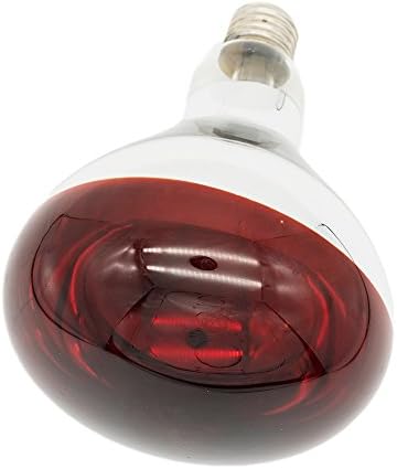 Infrared Heat Lamp Bulb Red Light Therapy 250 Watt Dark Red Hard Explosion-Proof Glass for Chicken, Farm, Pets, Warming Bulbs Bathroom Winter(120V,250W)