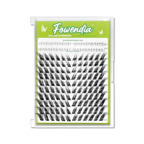 Fox Cat Eye Lashes D Curl Lash Clusters 8-18mm DIY Lash Extension 0.3mm Wispy Individual Cluster Eyelash Extensions, Fairy Fox