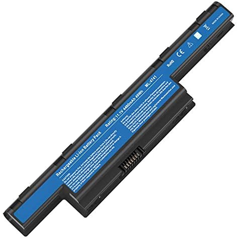 AS10D31 AS10D51 Notebook Battery Replacement Compatible with Acer Aspire 5253 5251 5336 5349 5551 5552 5560 5733 5733Z 5740 5735 5735Z, Gateway NV55C NV50A NV53A NV59C