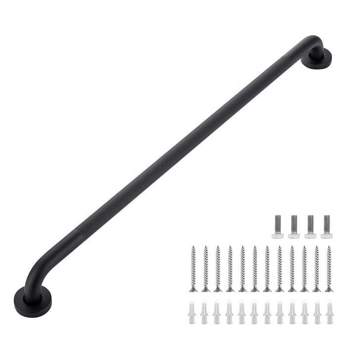 Grab Bars for Shower, 1 Pack 32-Inch Anti Slip Shower Handles for Elderly, Safety Shower Grab Bar, Stainless Steel Handicap Grab Bars for Bathroom (Black 1" Diameter)