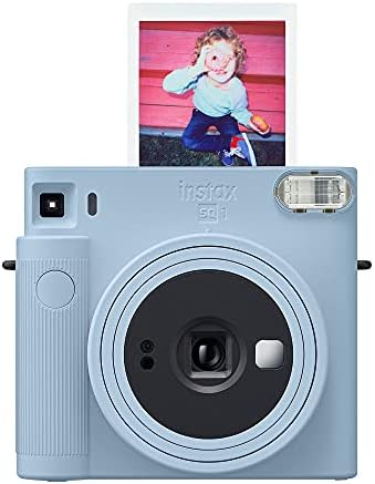 Fujifilm Instax Square SQ1 Instant Camera, Capture and Print Memories Instantly, Vibrant Colors, Easy-to-Use and Compact Camera - Glacier Blue (16670508) (Renewed)