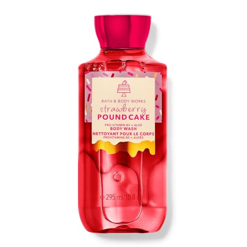 Bath and Body Works Strawberry Pound Cake Shower Gel Wash 10 Ounce