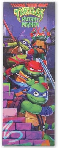 Open Road Brands Teenage Mutant Ninja Turtles Mutant Mayhem Gallery Wrapped Canvas Wall Decor - Large TMNT Wall Art for Bedroom or Movie Room