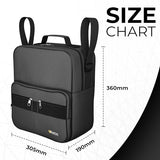 iMedic Deluxe Wheelchair Bag - Wheelchair Accessories for Adults - Wheelchair Bags to Hang on Back - Wheelchair Backpack - Wheelchair Storage Accessories - Electric Wheelchair Accessories - Black