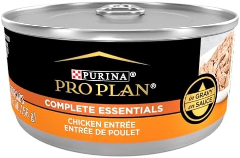 Purina Pro Plan Complete Essentials High Protein Cat Food Gravy, Wet Cat Food Chicken Entree - (Pack of 24) 5.5 oz. Cans
