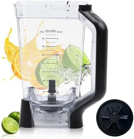 Replacement for Ninja Blender Pitcher 72OZ XL Blender Cups, Replacement for Ninja Blender Pitcher BL610 BL610BRN BL710WM BL710WMC CO650B CT610 C0610B CT610C CT611C 72oz Crushing Pitchers