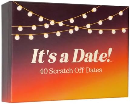 It's a Date!, 40 Fun and Romantic Scratch Off Date Ideas for Him, Her, Girlfriend, Boyfriend, Wife, or Husband, Perfect for Date Night, Couples Gift for Valentine's Day, Anniversaries, and Birthdays