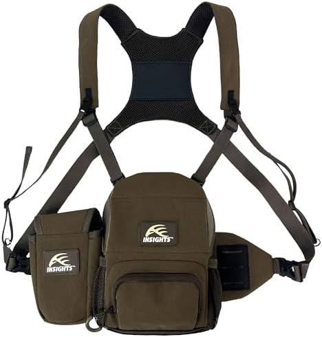Insights Hunting by frogg toggs – Binocular and Range Finder Harness, Solid Elements Brown, One Size