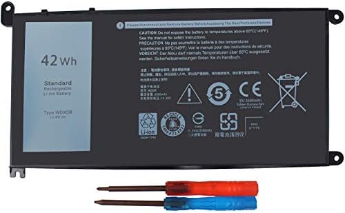 NEW 42Wh/11.4V WDXOR Laptop Battery for Dell Inspiron 5765 5767 Inspiron 15 5538 5565 5567 5578 Inspiron 14 7460 Inspiron 13 5368 5378 5379 7368 7378 Y3F7Y FC92N CYMGM 3CRH3 P58F