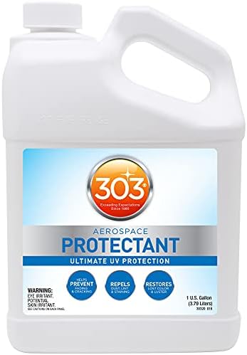 303 Products Aerospace Protectant Spray, UV Protection, Repels Dust, Dirt, & Staining, Matte Finish, Restores Like-New Appearance, Outdoor Cleaning Supplies 1 Gallon