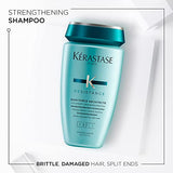 KERASTASE Resistance Force Architecte Shampoo | Strengthening Shampoo for Weak or Damaged Hair | Formulated with Pro-Keratin and Ceramide | For All Hair Types | 8.5 Fl Oz