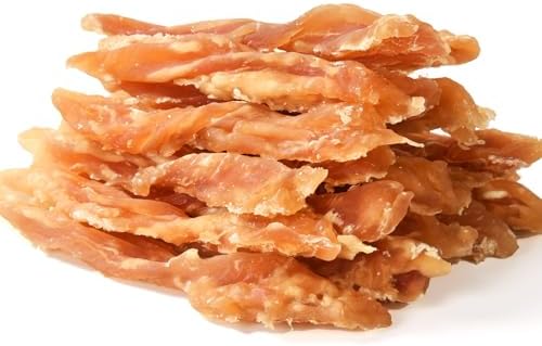 Dog Treats, Chicken Strips for Dogs Natural Healthy Dog Treats Jekry Low Fat Chicken Jerky for Dogs Real Chicken Cuts Training Dog Treats with Taurine for Small Medium Large Dogs 10.58 oz