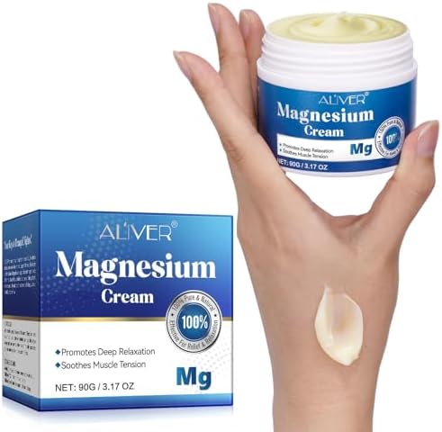 Magnesium Cream, Magnesium Oil for Feet, Support Soothes Muscle Tension, Deep Relaxation Magnesium Oil Lotion 3.17 oz