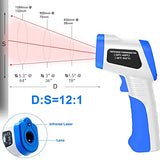 BTMETER Digital Infrared Thermometer BT-981B,Non-Contact HVAC IR Temperature Gun,-50℃ to 450℃(-58 to 842℉) Temperature Gun,Temp Heat Gauge with Backlight Data Hold